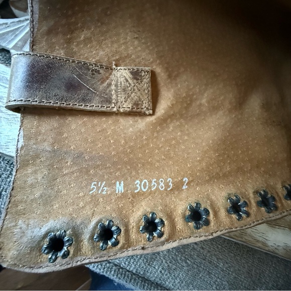 Seychell Brown Leather Lace Up Boots Women’s 5.5 - Picture 5 of 10